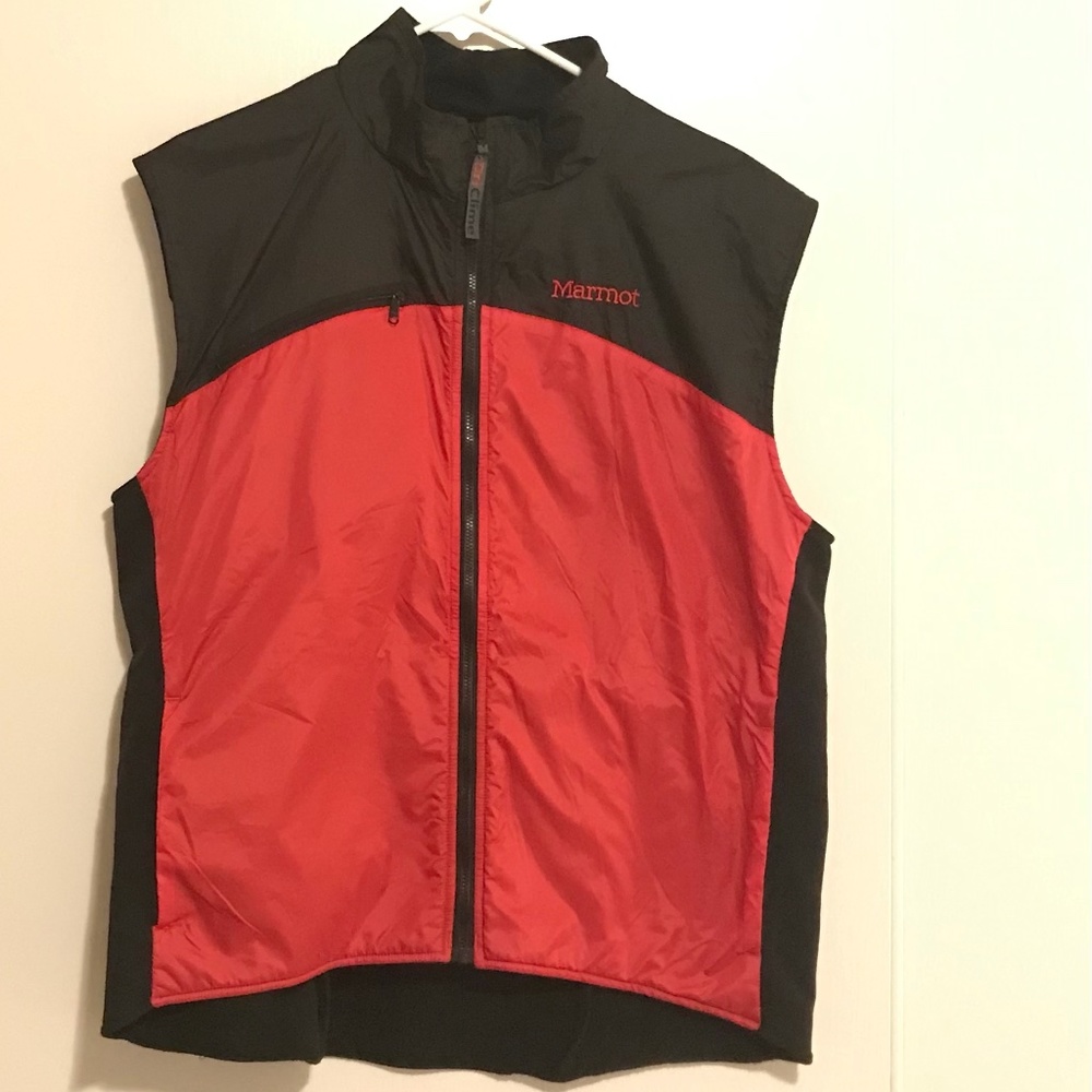 MARMOT - Vest - Dri Clime - Large - Red/Black